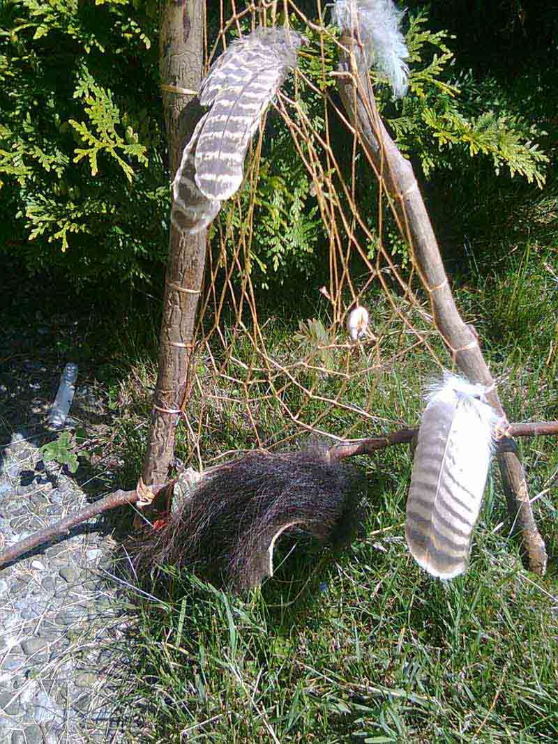 Traumfänger selbst herstellen bei Auszeit-im-Wald.ch